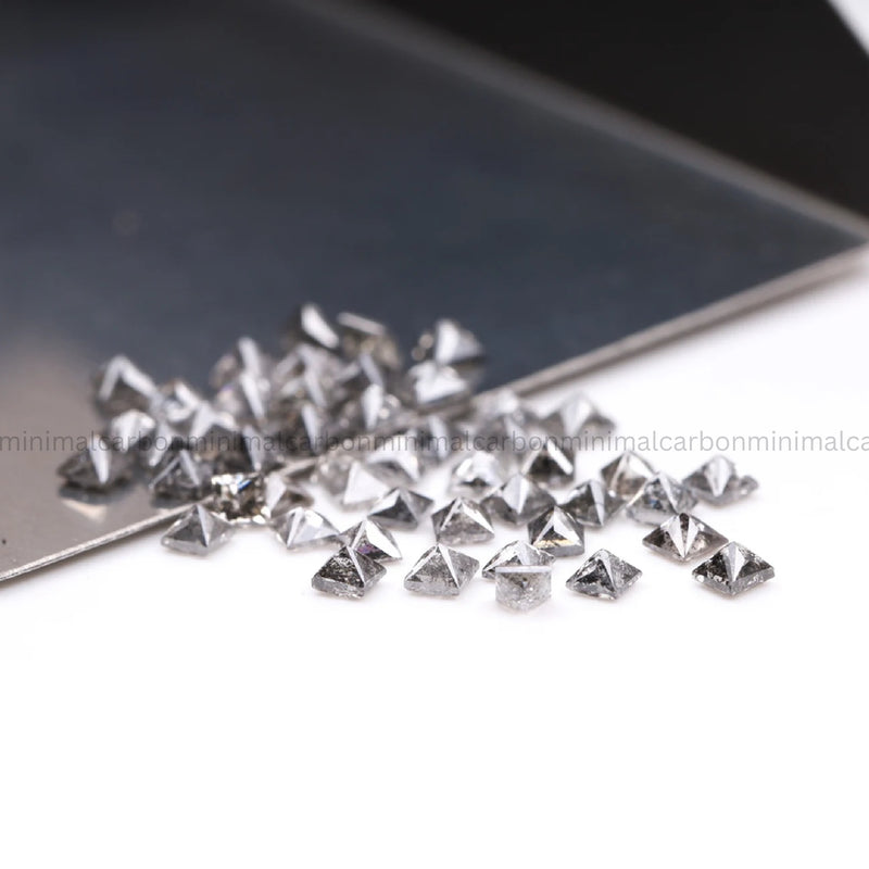 1.2 MM Salt And Pepper Princess Cut Diamond