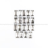 0.98 CT, 3.0 X 1.5 MM Salt And Pepper Baguette Cut Diamond