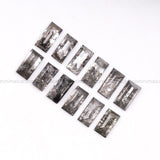 1.32 CT, 4.0 X 2.0 MM, Salt And Pepper Baguette Cut Diamond