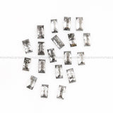 0.98 CT, 3.0 X 1.5 MM Salt And Pepper Baguette Cut Diamond