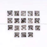 Salt And Pepper Princess Cut Diamond