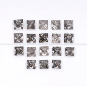 Salt And Pepper Princess Cut Diamond