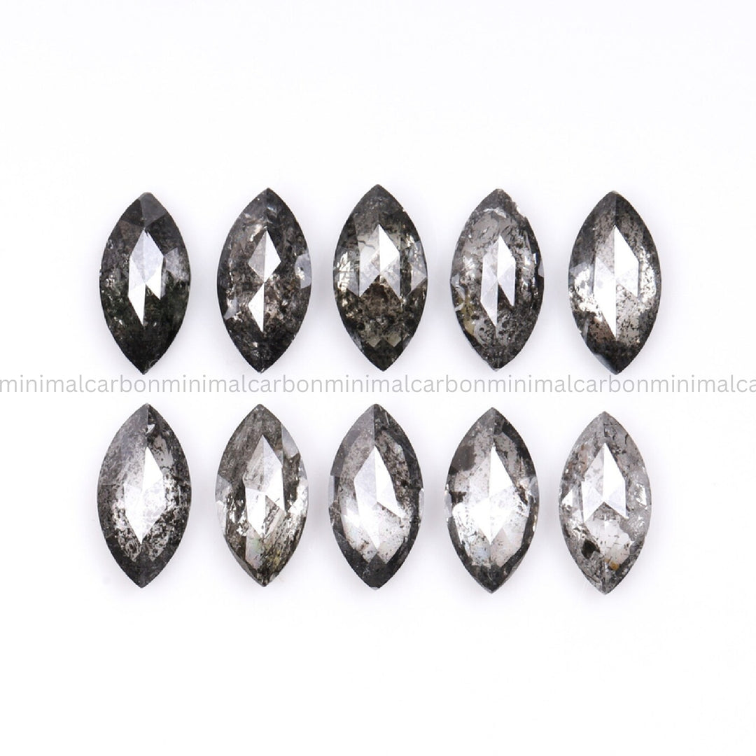 1.70 CT, 5.0 X 2.5 MM | Salt And Pepper Marquise Cut Diamond