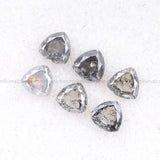 0.63 CT, 3.5 MM Salt And Pepper Trillion Cut Diamond