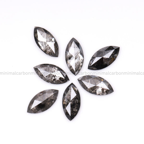 2.50 CT, 6.0 X 3.0 MM | Salt And Pepper Marquise Cut Diamond