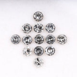 3.6 To 4.0 MM - Salt And Pepper Round Brilliant Cut Diamond - Minimal Carbon