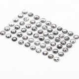 1 CT - 2.0 MM - Salt And Pepper Round Rose Cut Diamond - Minimal Carbon