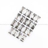 0.98 CT, 3.0 X 1.5 MM Salt And Pepper Baguette Cut Diamond