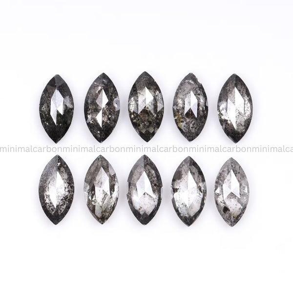 1.70 CT, 5.0 X 2.5 MM | Salt And Pepper Marquise Cut Diamond
