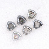 0.63 CT, 3.5 MM Salt And Pepper Trillion Cut Diamond