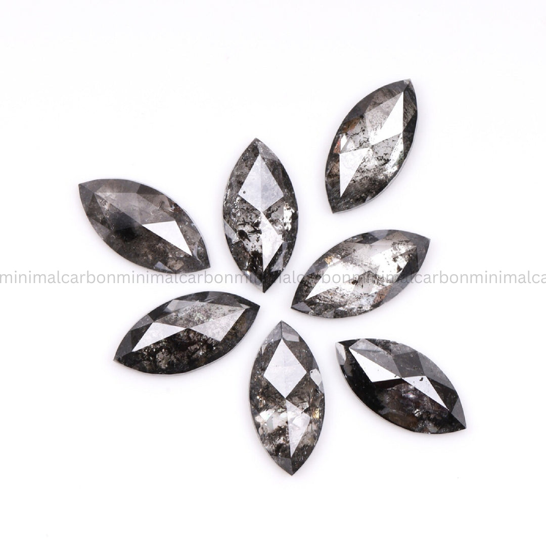 2.50 CT, 6.0 X 3.0 MM | Salt And Pepper Marquise Cut Diamond