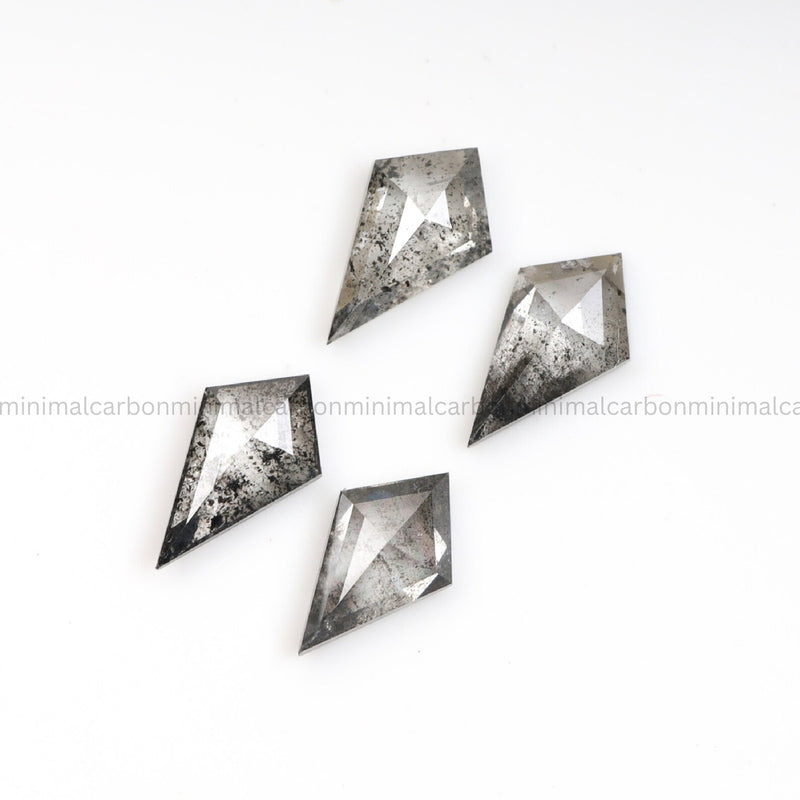 5.0 X 2.0 MM Salt And Pepper Kite Cut Diamond