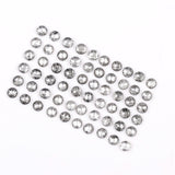 1 CT - 2.0 MM - Salt And Pepper Round Rose Cut Diamond - Minimal Carbon