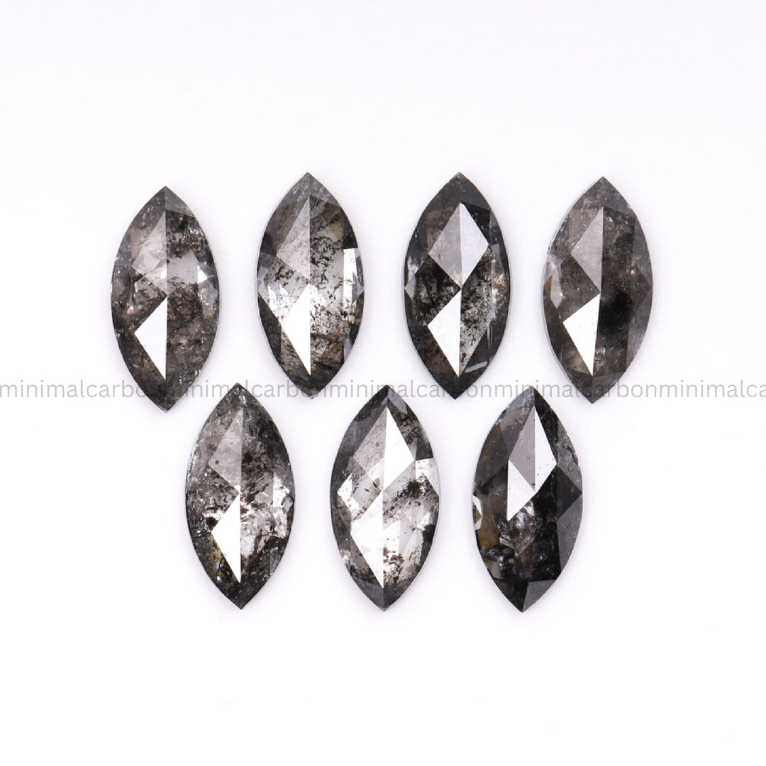 2.50 CT, 6.0 X 3.0 MM | Salt And Pepper Marquise Cut Diamond