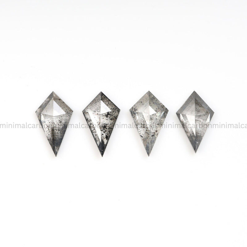 5.0 X 2.0 MM Salt And Pepper Kite Cut Diamond