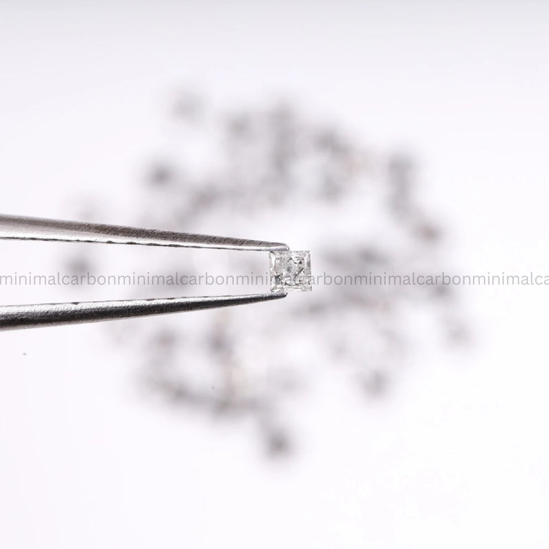 1.2 MM Salt And Pepper Princess Cut Diamond