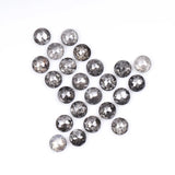 1 CT - 2.0 MM - Salt And Pepper Tambuli cut Round Rose Cut Diamond