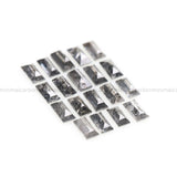 0.98 CT, 3.0 X 1.5 MM Salt And Pepper Baguette Cut Diamond