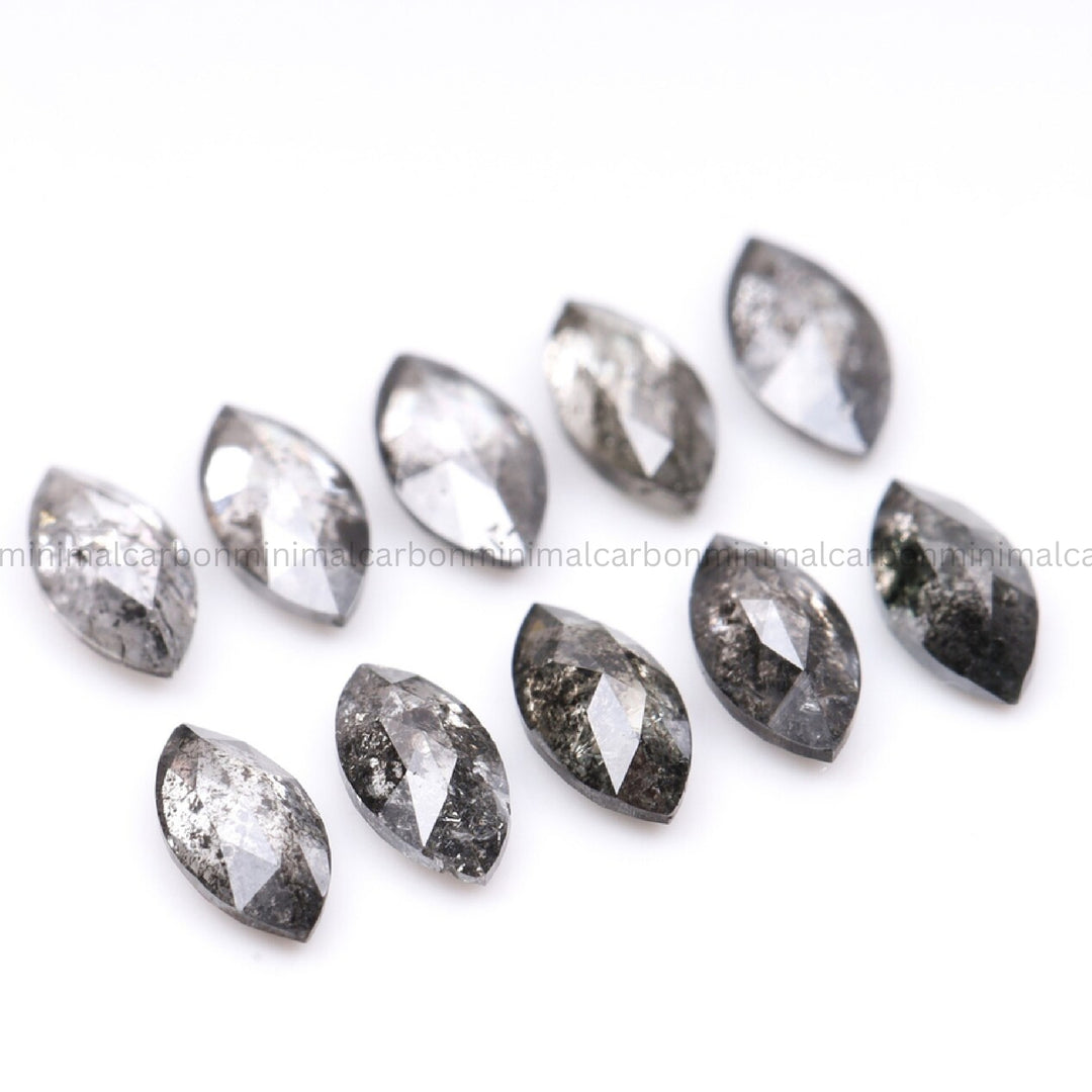 1.70 CT, 5.0 X 2.5 MM | Salt And Pepper Marquise Cut Diamond