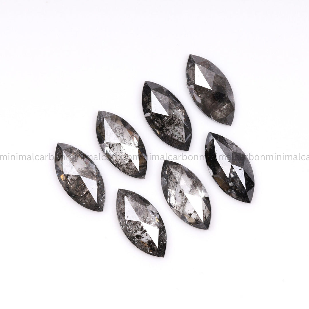 2.50 CT, 6.0 X 3.0 MM | Salt And Pepper Marquise Cut Diamond