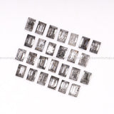 2.10 CT, 3.0 X 2.0 MM Salt And Pepper Baguette Cut Diamond