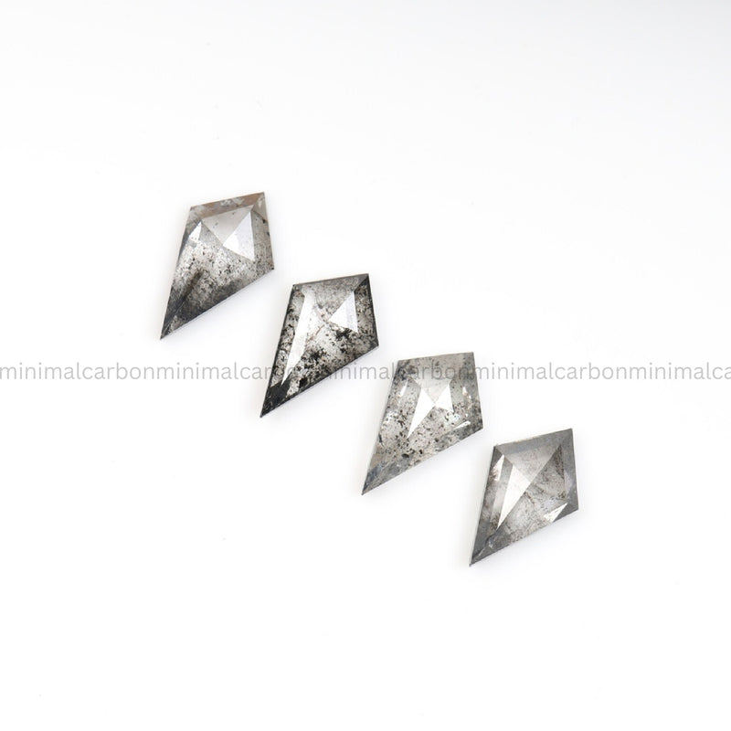 5.0 X 2.0 MM Salt And Pepper Kite Cut Diamond