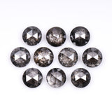 1 CT - 4.5 MM - Salt And Pepper Round Rose Cut Diamond