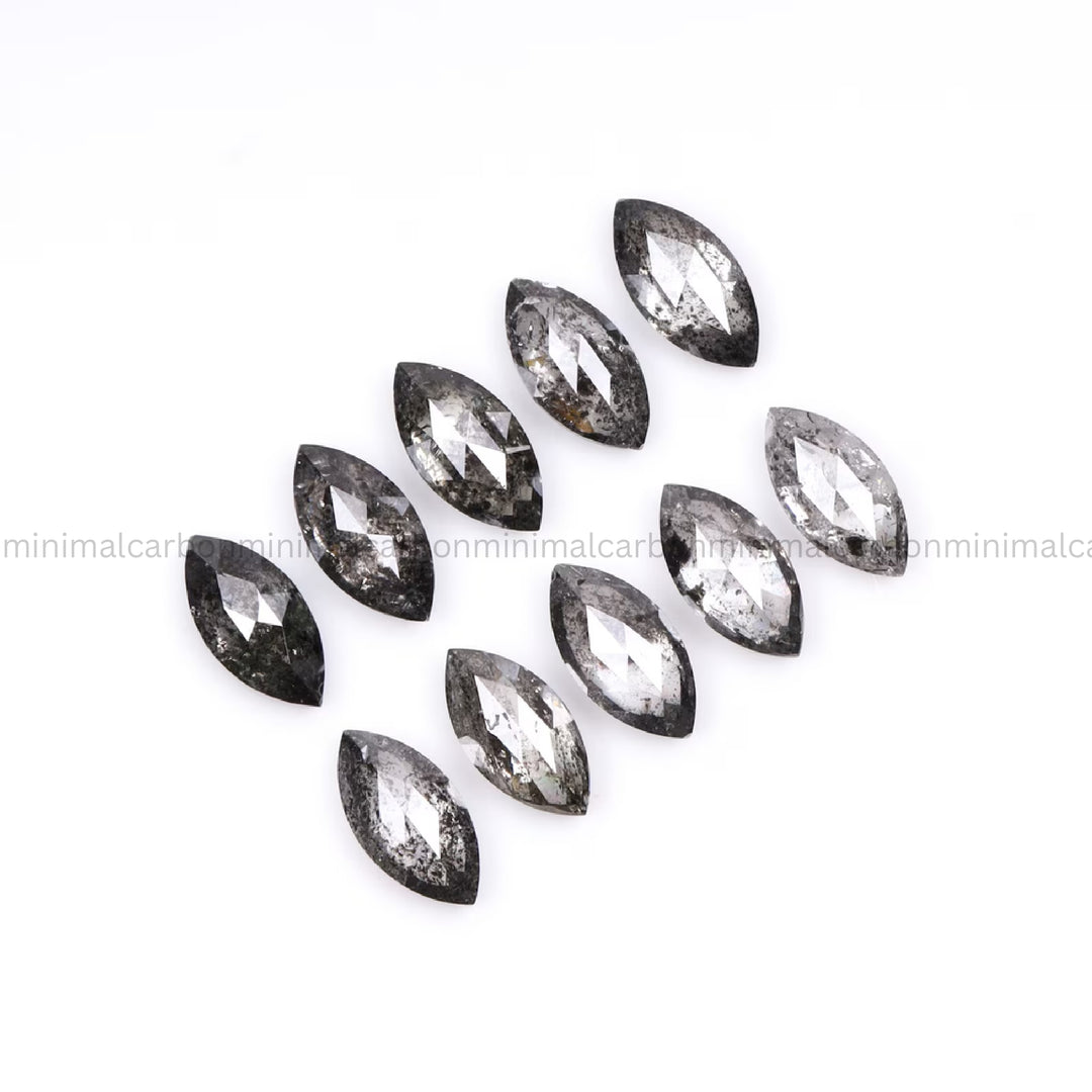 1.70 CT, 5.0 X 2.5 MM | Salt And Pepper Marquise Cut Diamond