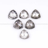 0.38 CT, 2.5 MM Salt And Pepper Trillion Cut Diamond