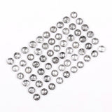 1 CT - 2.0 MM - Salt And Pepper Round Rose Cut Diamond - Minimal Carbon