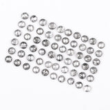 1 CT - 2.0 MM - Salt And Pepper Round Rose Cut Diamond - Minimal Carbon