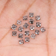 Salt And Pepper Princess Cut Diamond