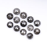 1 CT - 4.0 MM - Salt And Pepper Tambuli cut Round Rose Cut Diamond