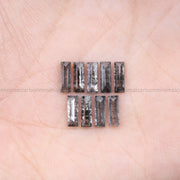 1.82 CT, 6.0 X 2.0 MM Salt And Pepper Baguette Cut Diamond