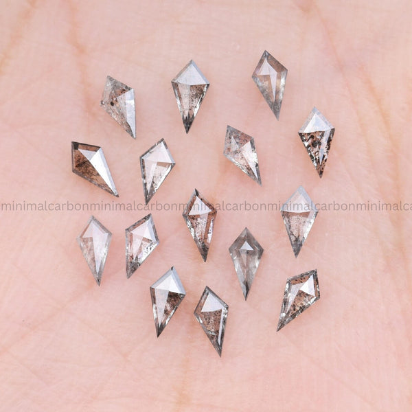 1 CT, 4.0 X 2.0 MM | Salt And Pepper Kite Cut Diamond