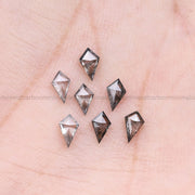0.88 CT, 5.0 X 3.0 MM Salt And Pepper Kite Cut Diamond