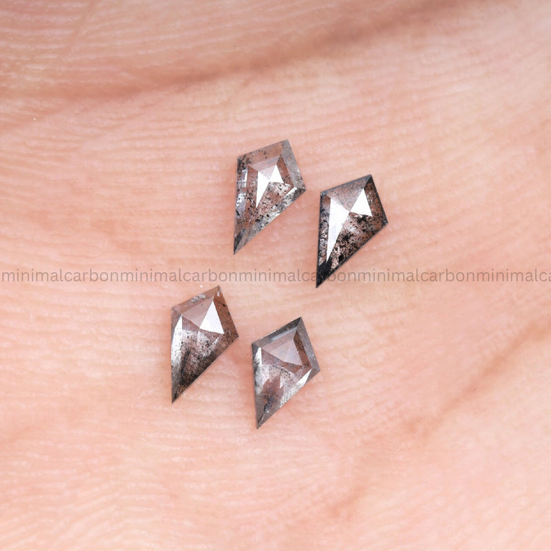 5.0 X 2.0 MM Salt And Pepper Kite Cut Diamond