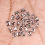 2.10 CT, 3.0 X 2.0 MM Salt And Pepper Baguette Cut Diamond