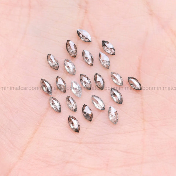 3.0 X 1.5 MM | Salt And Pepper Marquise Cut Diamond