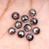 1 CT - 4.5 MM - Salt And Pepper Round Rose Cut Diamond