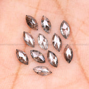 0.77 CT, 4.0 X 2.0 MM Salt And Pepper Marquise Cut Diamond