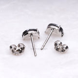 Crescent Studs Earrings - Minimal Carbon