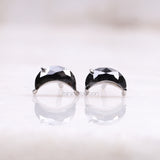 Crescent Studs Earrings - Minimal Carbon