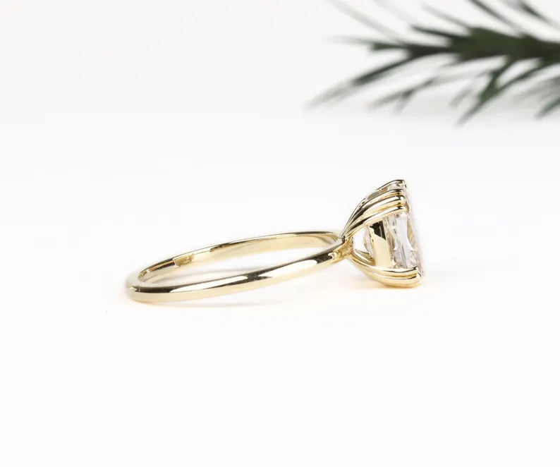 Cushion Cut Champagne Ring