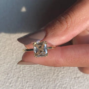 Cushion Cut Champagne Ring