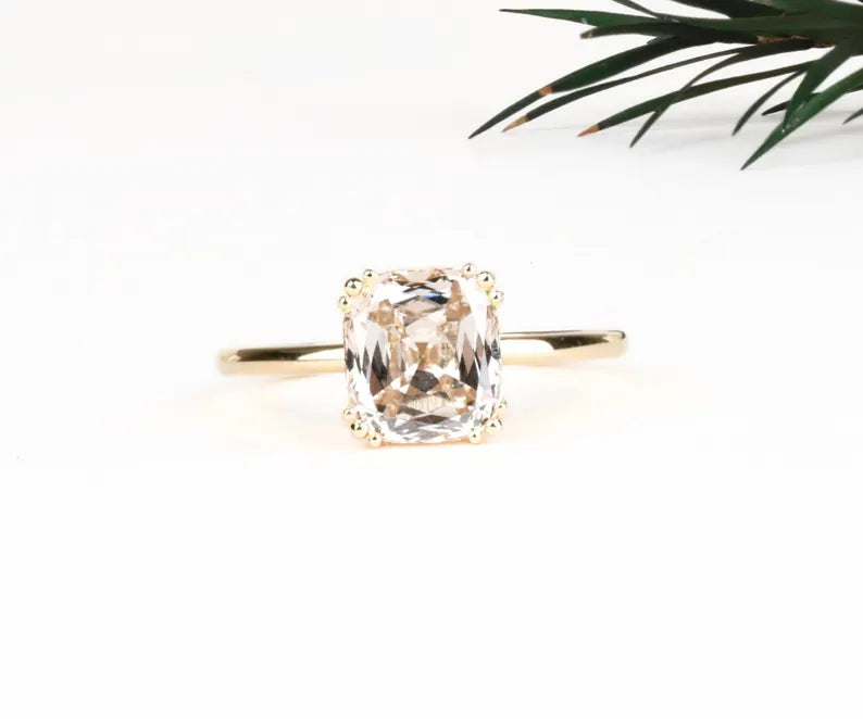 Cushion Cut Champagne Ring