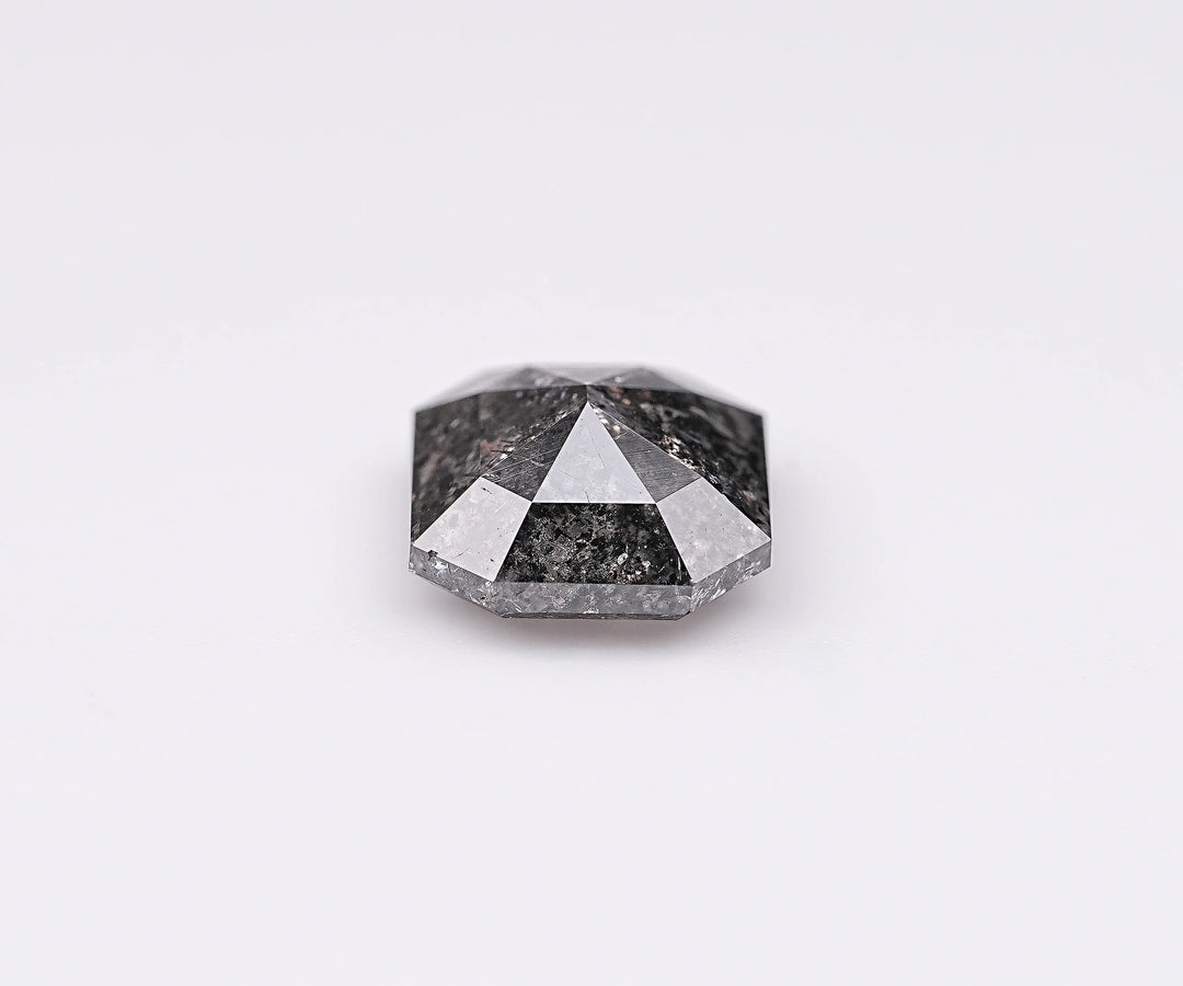 1.43 CT, Emerald Cut Natural Salt & Pepper Diamond Loose