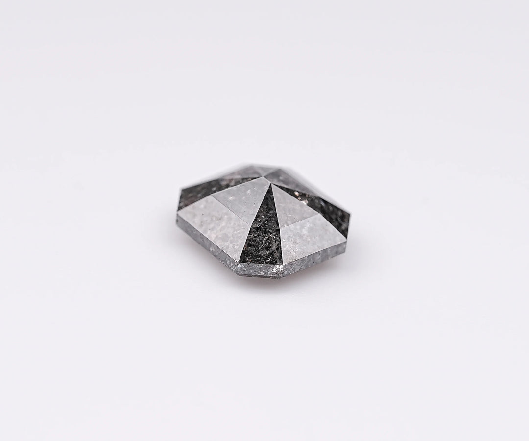 1.43 CT, Emerald Cut Natural Salt & Pepper Diamond Loose