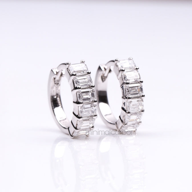 Diamond Hoop Earrings