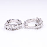 Diamond Hoop Earrings - Minimal Carbon